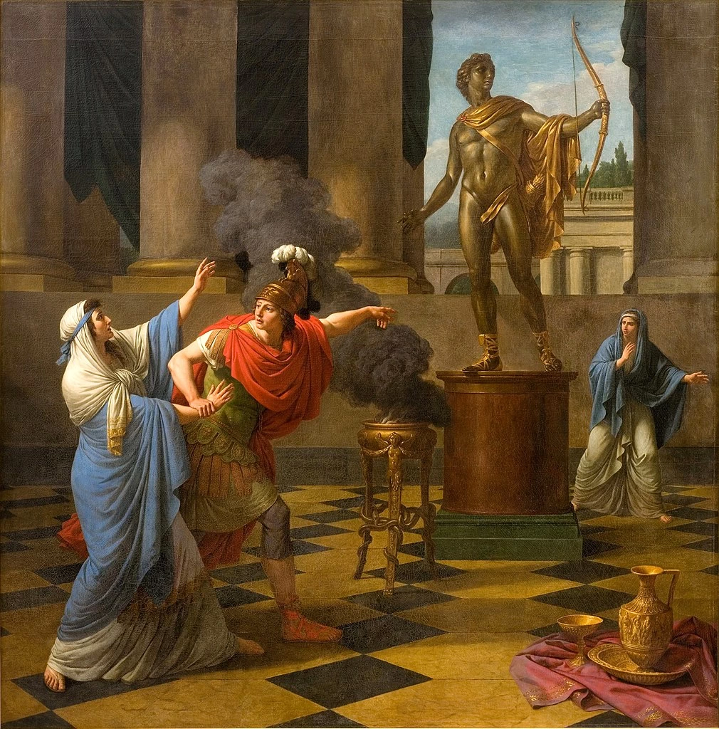 Alessandro consulta l'oracolo di Apollo